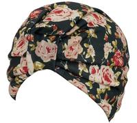 WULIQIUQIU Women's Cancer Chemo Beanies Cap Turban Head Wrap Headwear Cap Bonnet Hair Loss Hat Flower-Black