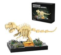 WULOBOOI Tyrannosaurus Rex Dinosaur Fossil with Habitat Base Building Set | Dinosaur Park World 3D Skeleton Model Toys for Home Decor to Collect and Display, Ideal Gift for Dinosaur and Fossil Lovers