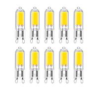 WULUN 10-Pack G9 2W LED Bulbs,25W Halogen G9 Light Bulbs Replacement,G9 2W COB LED Energy Saving Bulbs,Cool White 6000K LED Lamps,AC 220-240V,360°Beam Angle,Non-Dimmable,250Lm,CRI>80
