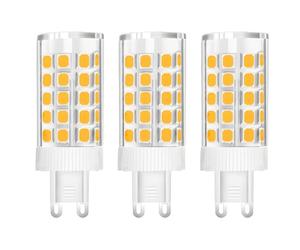 WULUN 10W G9 LED Light Bulb, Warm White, 3000K, Equivalent 150W Halogen, 86Pcs LED, 1000 LM, 360° Beam Angle, Super Bright, AC 220V-240V, No Flicker Non-Dimmable, 3-Pack