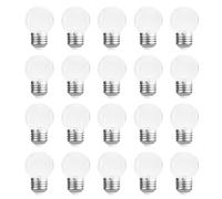 WULUN 20 Packs 2W E27 G45 LED Bulb, Shatterproof Waterproof Globe Bulb, 3000K Warm White, for Decorative Lights for Patio, Garden, Party, Wedding, Christmas, 220-240V, Non-dimmable