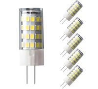 WULUN 6pack G4 LED Bulb 5W LED Bulbs, 51 SMD 2835 LEDs, Cool White 6000K, LED Light Lamp Super Bright 500LM LED Bulb, AC/DC 12V