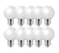WULUN E27 LED Light Bulb,Colored Bulb 2W LED Golf Ball Bulb, 20W Incandescent Bulb Equilavent, AC220-240V,200 Lumen,2700K Warm White Edison Screw Bulb, Non-Dimmable,10 Packs