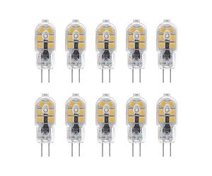 WULUN G4 LED Bulbs 2Watt, AC 220-240V, Warm White 3000K LED Lamps, 20 Watt Halogen Bulbs Equivalent, 360°Beam Angle, 200lm, Non Dimmable, Pack of 10