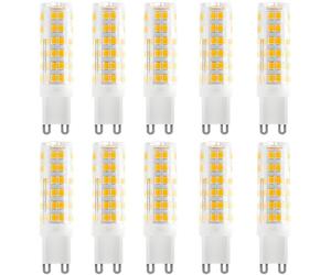 WULUN G9 LED Bulbs 7W, 700LM Warm White 3000K, Equivalent to 70W Halogen Bulbs, Non-Dimmable, No Flicker, Energy Saving LED Light Bulbs, 700LM, AC220-240V, 10 Packs