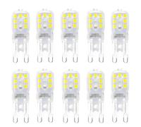 WULUN G9 LED Bulbs Warm White, 3W 300lm 3000K, Equivalent to 20W 30W Halogen, Non-Dimmable LED Capsule Light Bulb Energy Saving for Home Decorative Lighting Crystal Lamp, 10-Pack