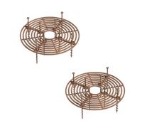 WUMUZAI 19 cm Plant Pot Cover from Animals 2 Pack, Cuttable Plant Pot Grid with Stakes, Round Flower Pot Soil Cover Protector, Keep Cats out of Potted Plants for Indoor Outdoor Protection