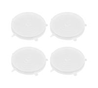 WUMUZAI 4 Pack 25cm Reusable Silicone Stretch Lids, Silicone Bowl Covers for Food Storage, Universal Stretchable Lids for Containers Produce, Elastic Expandable Seal Cover (25cm/9.8in)