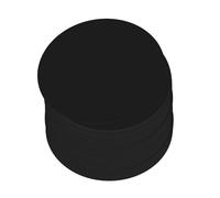 WUMUZAI 9.8 Inch/25cm Cardstock Paper Circle, 50 Sheet Round Painting Cardstock, Thick Card Stock Craft Cardboard, Blank Paper Cutouts for Drawing, Writing, Art, Party Decoration, Black