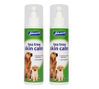 WUNDAPETS 2 PACK JOHNSON'S VETERINARY TEA TREE SKIN CALM PUMP SPRAY FOR DOGS & PUPPIES 150ML