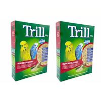 WUNDAPETS 2 PACK TRILL NUTRIVIT COMPLETE BUDGIE FOOD DIET VITAMINS CALCIUM IODINE MIX 500G