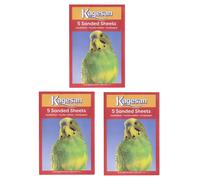 WUNDAPETS 3 PACK KAGESAN RED BIRD CAGE SAND PAPER SHEETS 3 x 5 PCK = 1