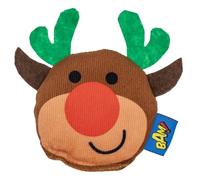 WUNDAPETS BAM! Christmas Catnip Filled Play Toys Cat Kitten North American Pure Catnip Toys (Catnip Rudolph)