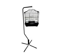 WUNDAPETS DORSET BUDGIE CANARY FINCH BIRD CAGE WITH A1 HANGING STAND, 2 COLOURS (BLACK)