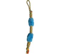WUNDAPETS HEM & BOO ROPE TUG TOY WITH FUR DOG PUPPY DURABLE TOUGH PLAY TOY 76 X 7 X 4 CM