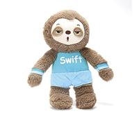 MAD ABOUT PETS SPORTY SLOTHS PLUSH SOFT DOG TOY DOG PUPPY CUDDLY SOFT PLAY TOY, 3 CHARACTERS (SWIFT)