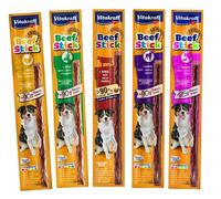 WUNDAPETS VITA KRAFT BEEF STICKS CHEWY TASTY MEATY DOG TREAT STICKS LAMB TURKEY BEEF GAME TRIPE PACK OF 10