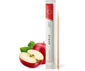 Wunder Apple Flavoured Toothpicks, 200 Individually Wrapped | Intense taste - fresh breath - against nail chewing and bad breath - alternative to chewing gum