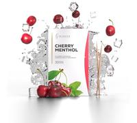 Wunder Flavoured Toothpicks - Cherry Menthol - 30x Individually Packaged - Plastic-Free Gum Alternative - Stop Nail Biting - Fresh Breath - Teeth Cleaning to Go - Sugar-Free, Vegan