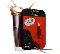 Wunder Flavoured Toothpicks - Cola - 100 Flavour Tooth Picks in Metal Box - Long-Lasting Flavour - Fresh Breath - Helps Reduce Nail-Biting - Supports Smoke-Free Moments - Sugar-Free