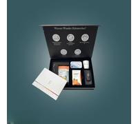 Wunder Zahnstocher All-in-One Box - Complete Set: Metal Box, Refill (Pack of 30), Aluminium Cup, Leather Case, 80 Pack & Ballpoint Pen - flavoured toothpicks