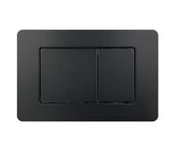 Wunderbad Push Plate Black Matt Stainless Steel Compatible with Geberit Duofix Sigma/Delta/Basic Actuator Plate for 2 Flushes