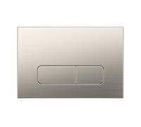 Wunderbad Push Plate Brushed Nickel Compatible with Geberit Duofix Sigma/Delta/Basic, Actuator Plate for 2 Flush (Brushed Nickel)