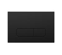 Wunderbad Push Plate Compatible with Geberit Duofix Sigma/Delta/Basic, Actuator Plate for 2 Flush (Matte Black)