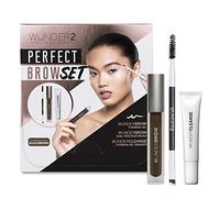 WUNDERBROW PERFECT BROW SET Wunderbrow Eyebrow Gel, WunderCleanse & Dual Precision Brush, Black/Brown