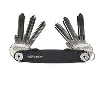 WUNDERKEY® Classic Black (up to 12 Keys) - Key Organiser Made in Germany [Smart Key Organiser | Compact Key Holder | Key Ring | Key Case] - Premium Quality