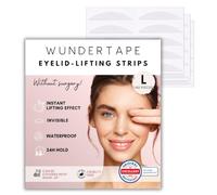 WUNDERTAPE Double Eyelid Tape 144 x L instant eyelid lift strips (eyelid tapes for hooded droopy eyes) eye tape stickers for 24h stay, waterproof