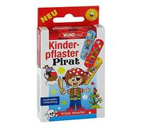 Wundmed Pirate Plasters Waterproof Quality Dermatologically Tested for Kids - 10 pack