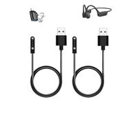 WUNIAK Charging Cable for DOOGEE BoneBeat Swim Lite Conduction Headphones, Magnetic USB Charging Cable Flexible Accessories with Type-C to USB Adapter(with Lanyard)，(2 Pack)