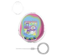 WUNIAK For Tamagotchi Uni Case Cover, Design Kid Friendly PC Protective Portable Scratch Shock Resistant Shell with Lanyard,Transparent
