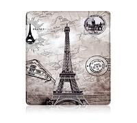 WunM Studio case for kindle Fits All-New 7“ Kindle Oasis (9th and 10th Generation ONLY, 2017 and 2019 Release), Multi Angle Viewing Vertical Flip Cover with Auto Wake/Sleep/Eiffel Tower