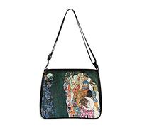 WunM Studio Customize the bag you want Klimt Gold Foil Famous Handbag Women Canvas Tote Bag Diagonal Bag Handbag Diagonal Bag Messenger Bag Leisure Shoulder Bags, Klimt oil painting,25cmx30cm