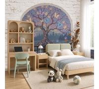 WunM Studio Fantastic Natural Scenery Wall Murals,Butterfly Lake Mural No-Self-Adhesive Wall Covering Fabric,Large Photo Wallpaper for Living Room Bedroom Kitchen Office Kids,200x140cm