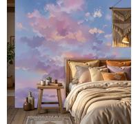 WunM Studio Large Wall Mural Wallpaper Romantic Clouds Sky and Sunset Paste the Wall Non Self Adhesive for Living Room Bedroom Office Decor,200x140cm,（Non-self-Adhesive）