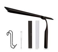 Wunset 40 cm Shower Squeegee, Large Bronze Window Squeegee - 6 Pieces Set Including 2 Replacement Silicone Lips, Squeegee Shower Cleaner for Shower Doors and Various Smooth Surfaces (40 cm, Bronze)