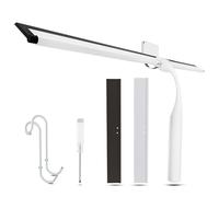 Wunset 40 cm White Shower Squeegee, Large Window Squeegee - 6 Pieces Set Including 2 Replacement Silicone Lips, Squeegee Shower Cleaner for Shower Doors and Various Smooth Surfaces (40 cm, White)