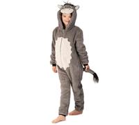 Wunsy Kid's Donkey Onesie Costume Onesie All-In-One for Boys or Girls in Soft Fleece with a Tail In Childrens Age Years 6-7 Donkey55b