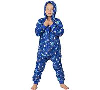 Wunsy Kid's Onesie Super Soft Cosmic Space All-in-One Fleece Sleepsuit Pyjamas In Boys or Girls Ages 6-7 Years Space41