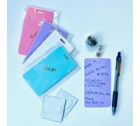 Wunuii Erasable Badge Notes - 4Pcs Mini Erasable Whiteboard For ID Badges, Vertical Pocket Notebook For Nurses Doctors Healthcare Professionals, Reusable, Ballpoint Pen Friendly, Nurses W ift