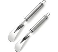 WUNZILO 2 Pack Grapefruit Knife, Stainless Steel Curved Grapefruit Knife, Kitchen Knife, Grapefruit Peeler, Skinning Tool