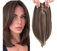 WUODHTW Clip in Hair Pieces for Women Hair Toppers for Women Real Human Hair Hair Toppers bangs hair clip Thinning Hair