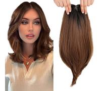 WUODHTW Clip in Hair Pieces for Women Hair Toppers for Women Real Human Hair Hair Toppers bangs hair clip Thinning Hair