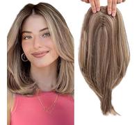 WUODHTW Clip in Hair Pieces for Women Hair Toppers for Women Real Human Hair Hair Toppers bangs hair clip Thinning Hair