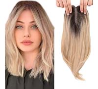 WUODHTW Clip in Hair Pieces for Women Hair Toppers for Women Real Human Hair Hair Toppers bangs hair clip Thinning Hair