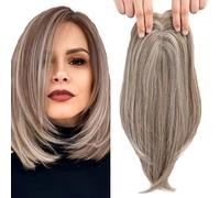 WUODHTW Clip in Hair Pieces for Women Hair Toppers for Women Real Human Hair Hair Toppers bangs hair clip Thinning Hair