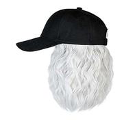 WUODHTW Hat Wig for Women Short Wave Baseball Cap Wig with Curly Synthetic Hair Extensions 14inch Wavy Curly Bob wig Sun hat